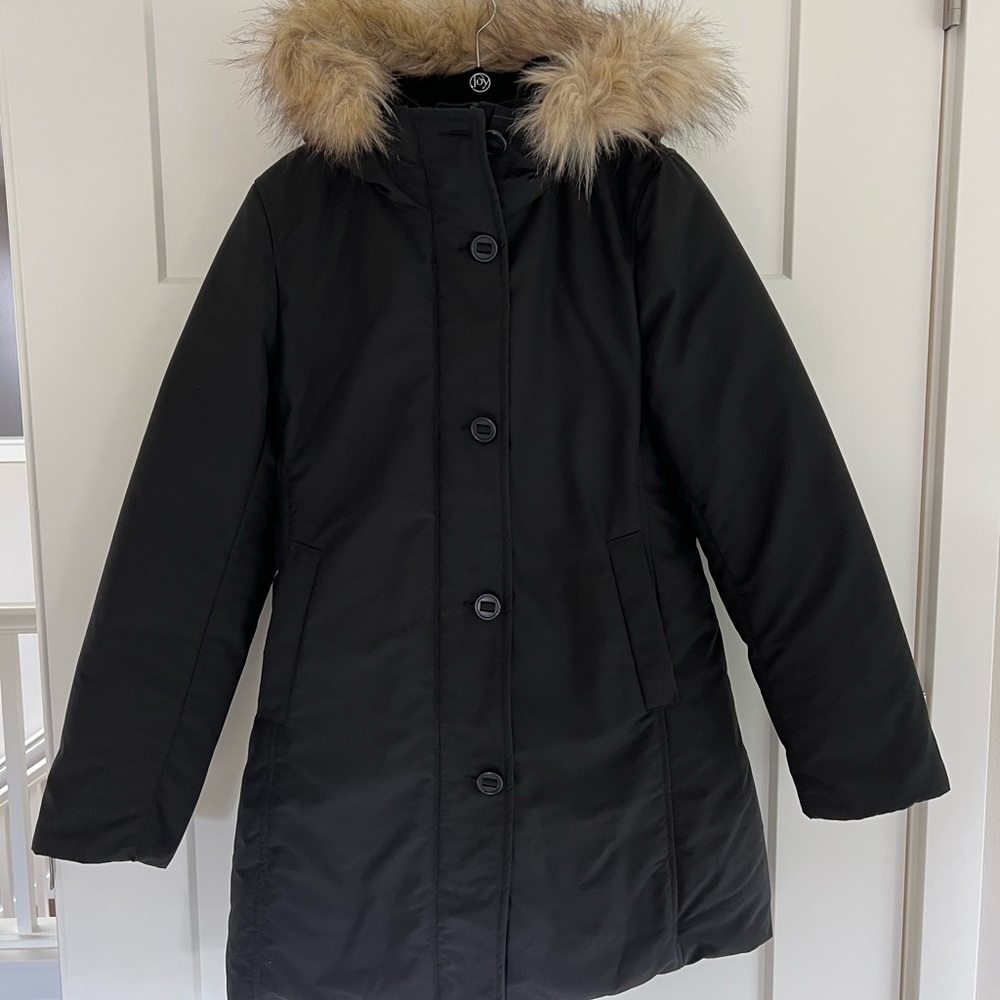 Uniqlo Black Down Parka - Womens Size Small